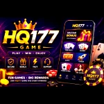HQ177 Game app icon with a gold HQ177 logo on a purple background.