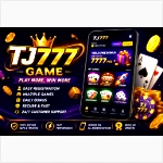 TJ777 Game home screen interface on Android mobile