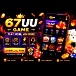 67UU Game app icon with gold and purple gaming design