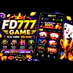 FD777 Game mobile gaming platform icon with golden FD777 logo
